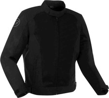 Veste Moto Nelson Bering Estivale Aérée Avec Protections Noir BLACK Tissu