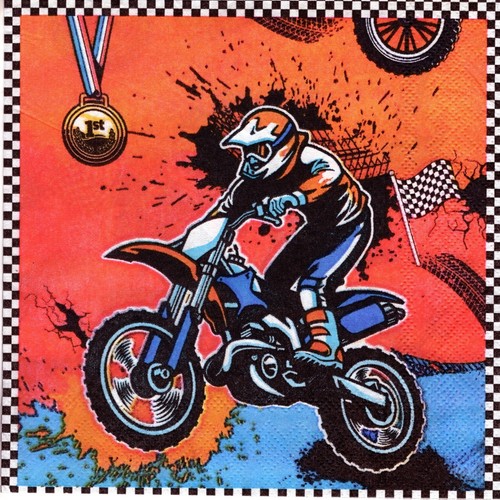 Serviettes papier moto - en,