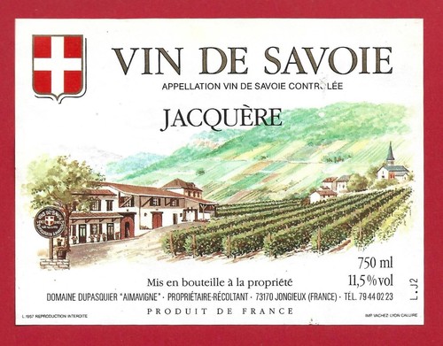 106 étiquette vin savoie - 106-44,