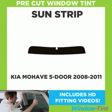 Pré Découpé Teinté Sunstrip - pour Kia Mohave 5-door Hayon 2008-11 - 5%
