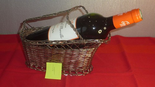 Présentoir vin panier - présentoir, à