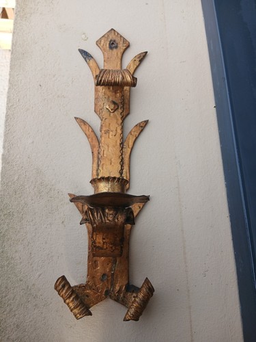 Antique art deco iron forge - art,