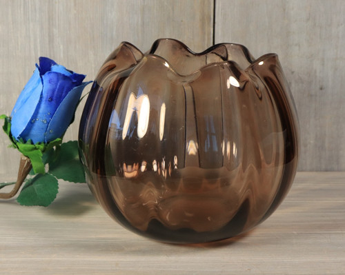 Vase boule ancien verre de - verre,