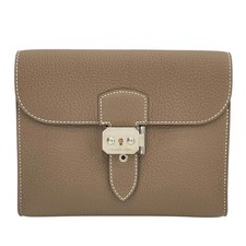 HERMES Sac a Depeches 21 B Stamp Etoupe SHW Togo Shoulder Bag #480