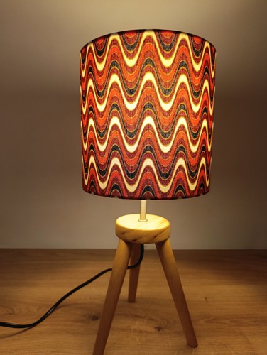 Lampe trépied bois - , |