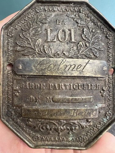 Plaque loi garde - la,