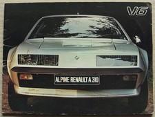 RENAULT ALPINE A310 Car Sales Brochure c1981 FRENCH TEXT #17114 25