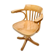 Vintage Desk Chair Radomsko for Thonet, Bentwood, Swivel, Adjustable, 1960s