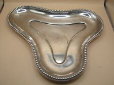 London 1868 Sterling Silver Abstract Dish / Tray By Robert Garrard II