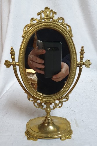 Ancien miroir coiffeuse - ancien,