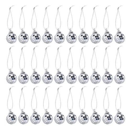 Lot boules disco argent - lot, 30