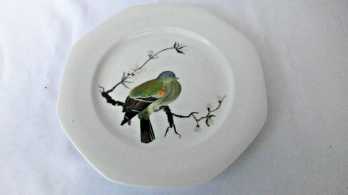 Assiette oiseau porcelaine - oiseau,
