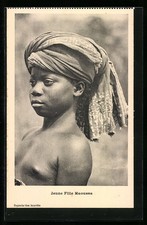Old postcard Jeune Fille Hausa 