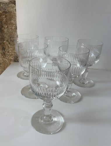 Verres pied cristal de - 6,