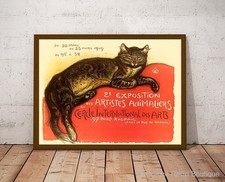 Chat Steinlen sur un coussin -