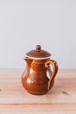 Pretty Small Pot Antique Type Ceramic Teapot / Creamer Vintage Bistro Style