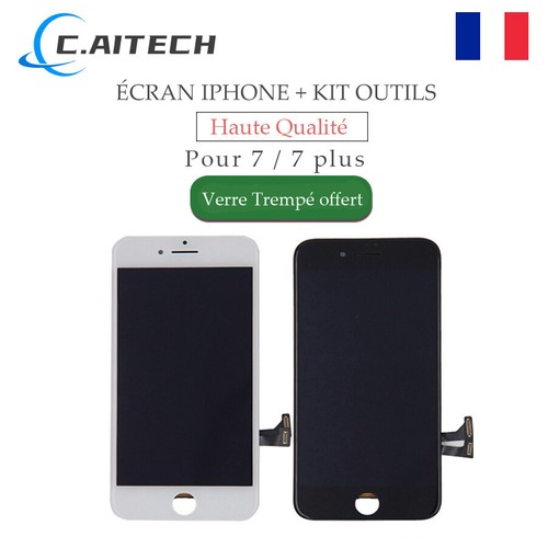 Ecran lcd iphone7 - iphone7/7plus, noir