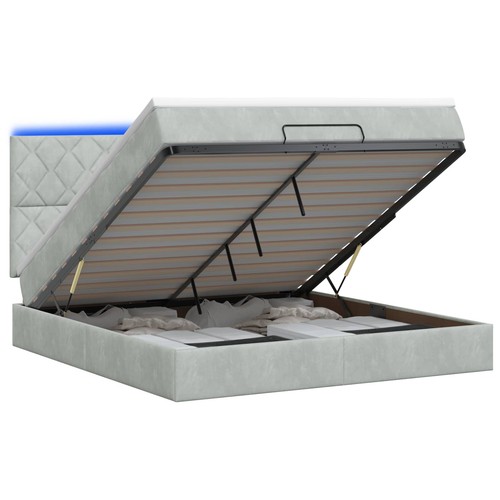 Lit coffre avec matelas led - lit,