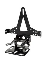 Noir Support Porte Plaque