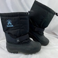 Kamik 4 Insulated Mens SIZE 5 Waterproof Cold Weather Black Snow Boots-Pre Owned