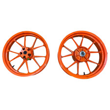 Avant Et Arrière Jante Orange