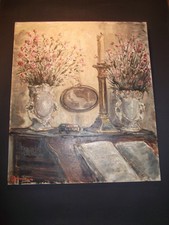 grand tableau ancien huile sur