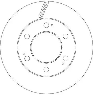 Disque frein ventilé - 2x,