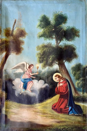 Ancien tableau religieux - , xviii