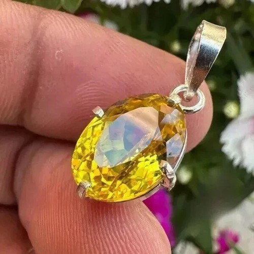 Saphir jaune naturel - jaune,