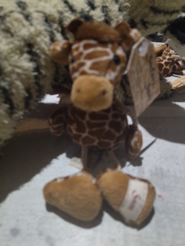 Porte clé peluche girafe - clé,