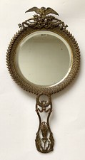 Hand Face Beveled Mirror Napoleon III Empire Imperial Eagle FR