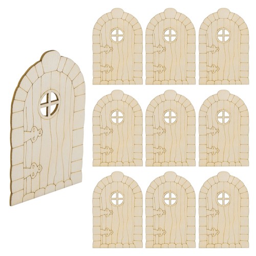Pack unpainted wooden fairy - 10-pack,