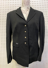Pikeur Equestrian Show Coat Jacket Womens L Black Wool Blend Dressage