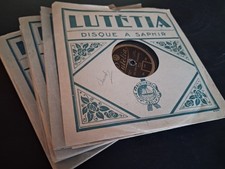 18 disques 78 tours LUTETIA