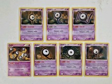 Lot de 7 Cartes Pokémon Zarbi
