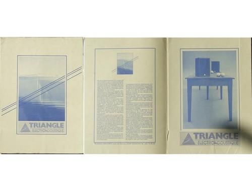 Brochure enceintes triangle - brochure,