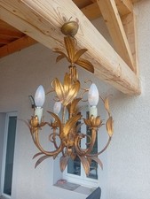 Ancien lustre 4 feux en métal