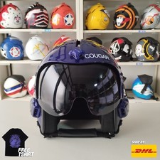 TOP GUN COUGAR HGU-33 CASQUE DE VOL FILM ACCESSOIRE PILOTE AVIATEUR USN NAVY ...