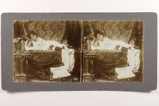 Women in Lightweight Brokerhouse Outfit c1900 Photo Stereo Vintage 