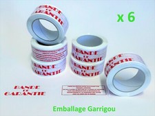 6 ROULEAUX ADHESIF BANDE DE GARANTIE 48X100 M SCOTCH EMBALLAGE