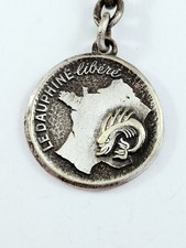 KEYCHAIN - Drago - THE LIBERATED DAUPHINÉ - Newspapers - Vintage 1960s Metal -