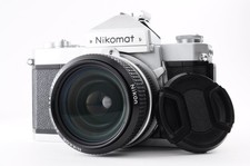 **NEAR MINT-** Nikon Nikomat FTN 35mm SLR Film Camera + Nikkor 28mm f/3.5 Non Ai