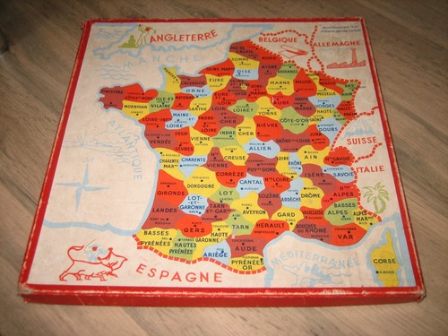Ancien jeu éducatif - , carte
