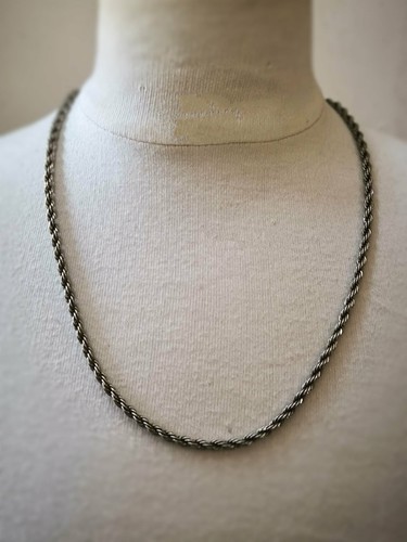 Collier chaîne maille corde