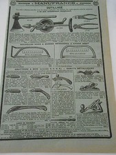 Antique 1950s Pub Tools Log Saw Planers Scrapers etc