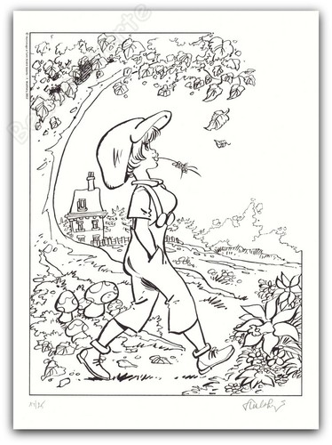 Affiche sérigraphie walthéry - sérigraphie,