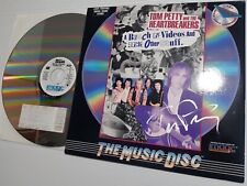 TOM PETTY autograph laserdisc best of videos signed live ticket concert WEMBLEY