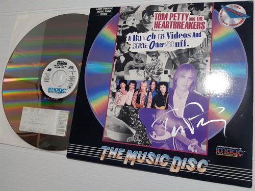 Tom petty autograph laserdisc - petty,