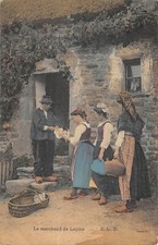 Postcard fantasy / champetres scenes / the rabbit merchant