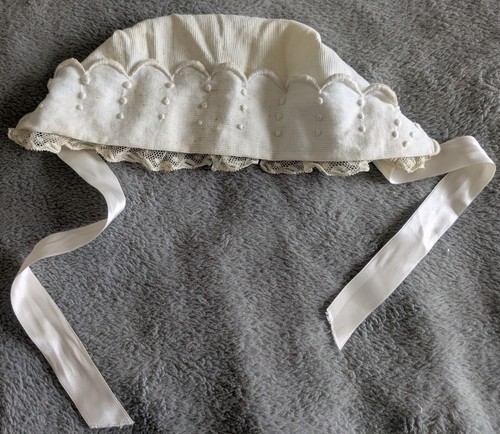 Ancien bonnet bapteme - , coton